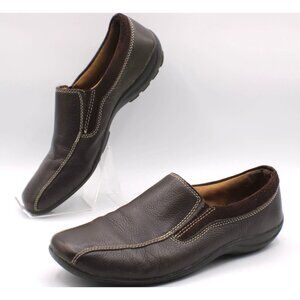 Natural Soul By Naturalizer Loafers Favor Size 9M Brown Leather Slip-On Shoes